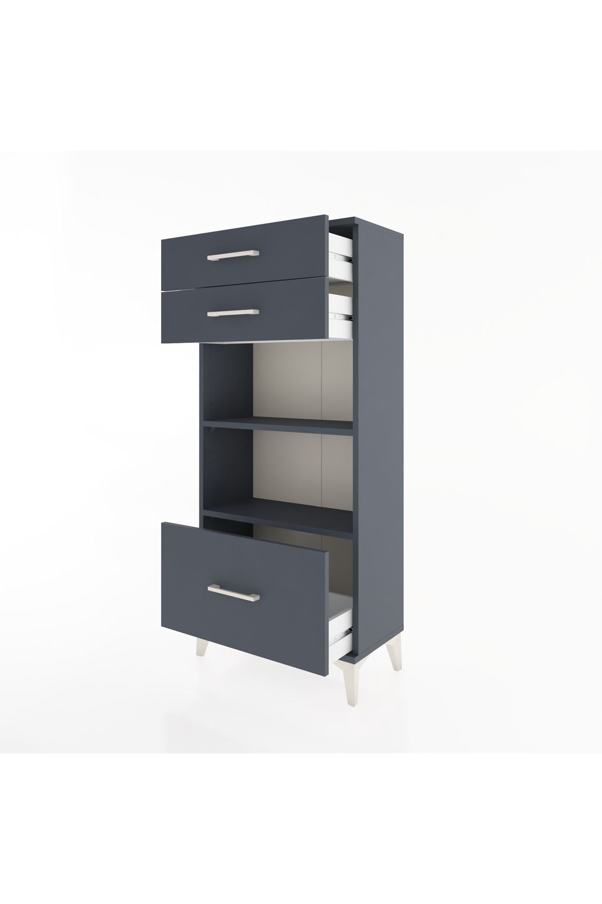 Hyperion Dolap 2 Raflı 3 Çekmeceli 60x44x134 - S50M007V5B