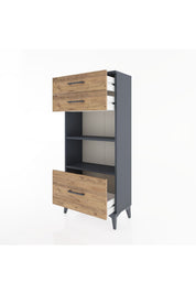 Hyperion Dolap 2 Raflı 3 Çekmeceli 60x44x134 - S50M007V6B