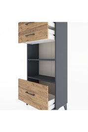 Hyperion Dolap 2 Raflı 3 Çekmeceli 60x44x134 - S50M007V6B