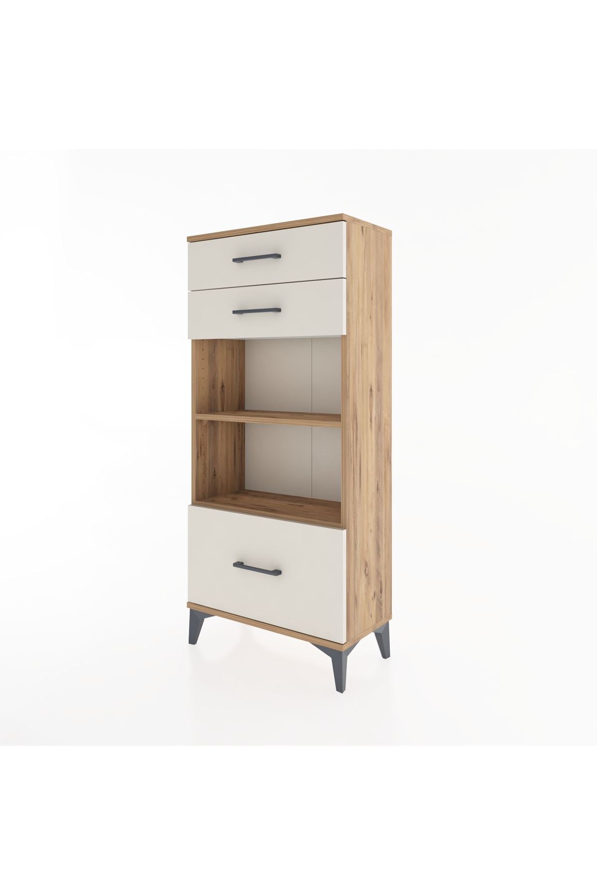 Hyperion Dolap 2 Raflı 3 Çekmeceli 60x44x134 - S50M007V7B