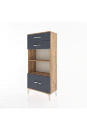 Hyperion Dolap 2 Raflı 3 Çekmeceli 60x44x134 - S50M007V8B