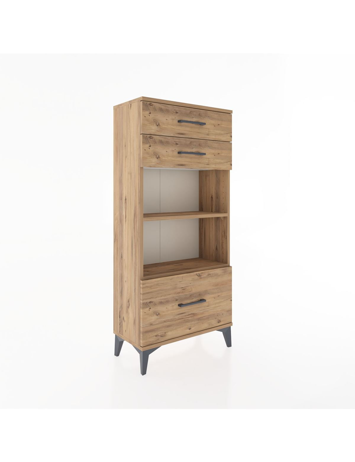 Hyperion Dolap 2 Raflı 3 Çekmeceli 60x44x134 - S50M007V9B