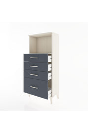 Hyperion Dolap Tek Raflı 4 Çekmeceli 60x44x134 - S50M008V2B