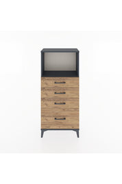Hyperion Dolap Tek Raflı 4 Çekmeceli 60x44x134 - S50M008V6B