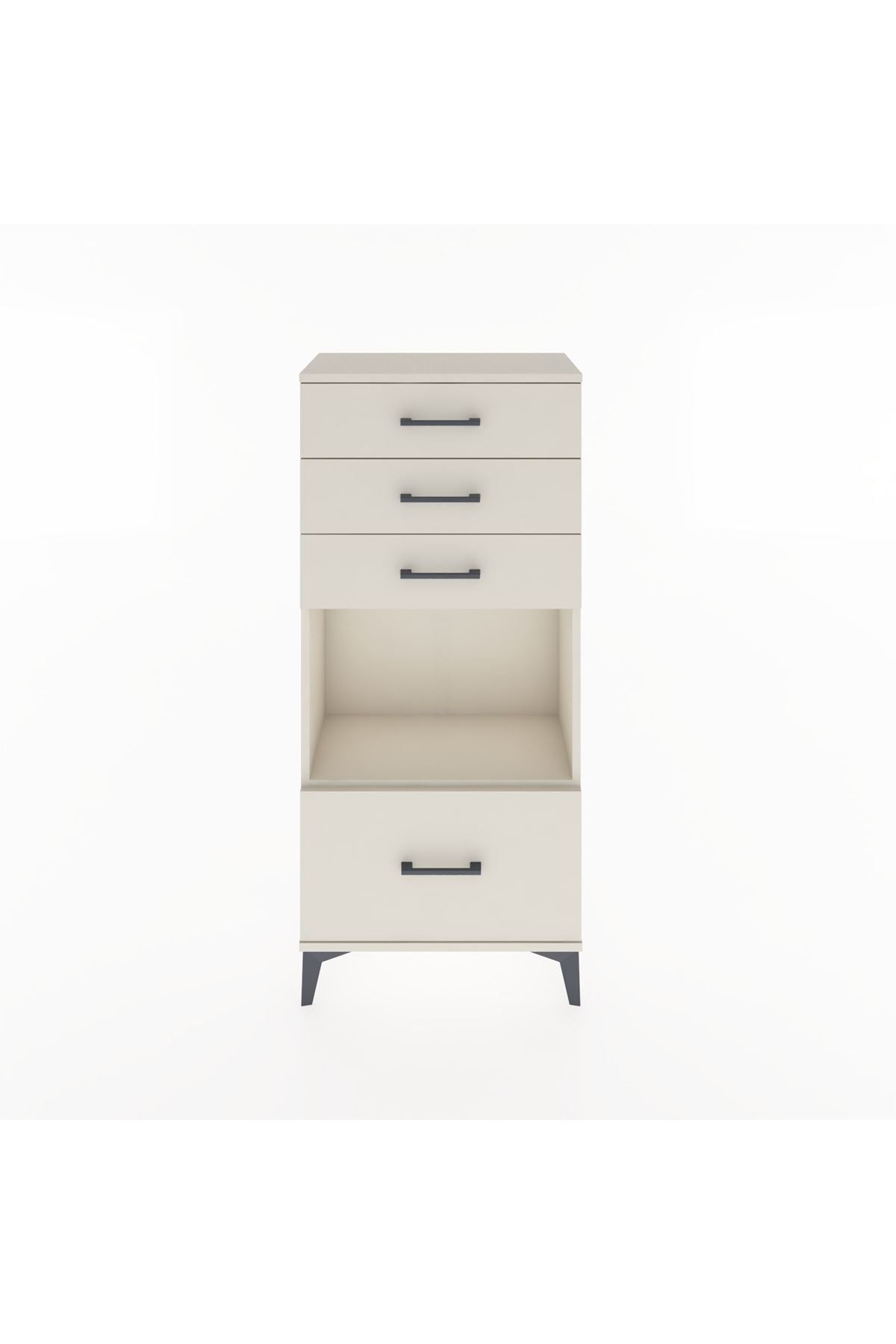 Hyperion Dolap Tek Raflı 4 Çekmeceli 60x44x134 - S50M009V1B