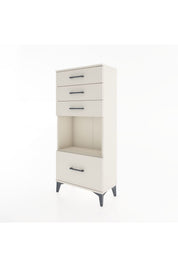 Hyperion Dolap Tek Raflı 4 Çekmeceli 60x44x134 - S50M009V1B