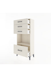 Hyperion Dolap Tek Raflı 4 Çekmeceli 60x44x134 - S50M009V1B