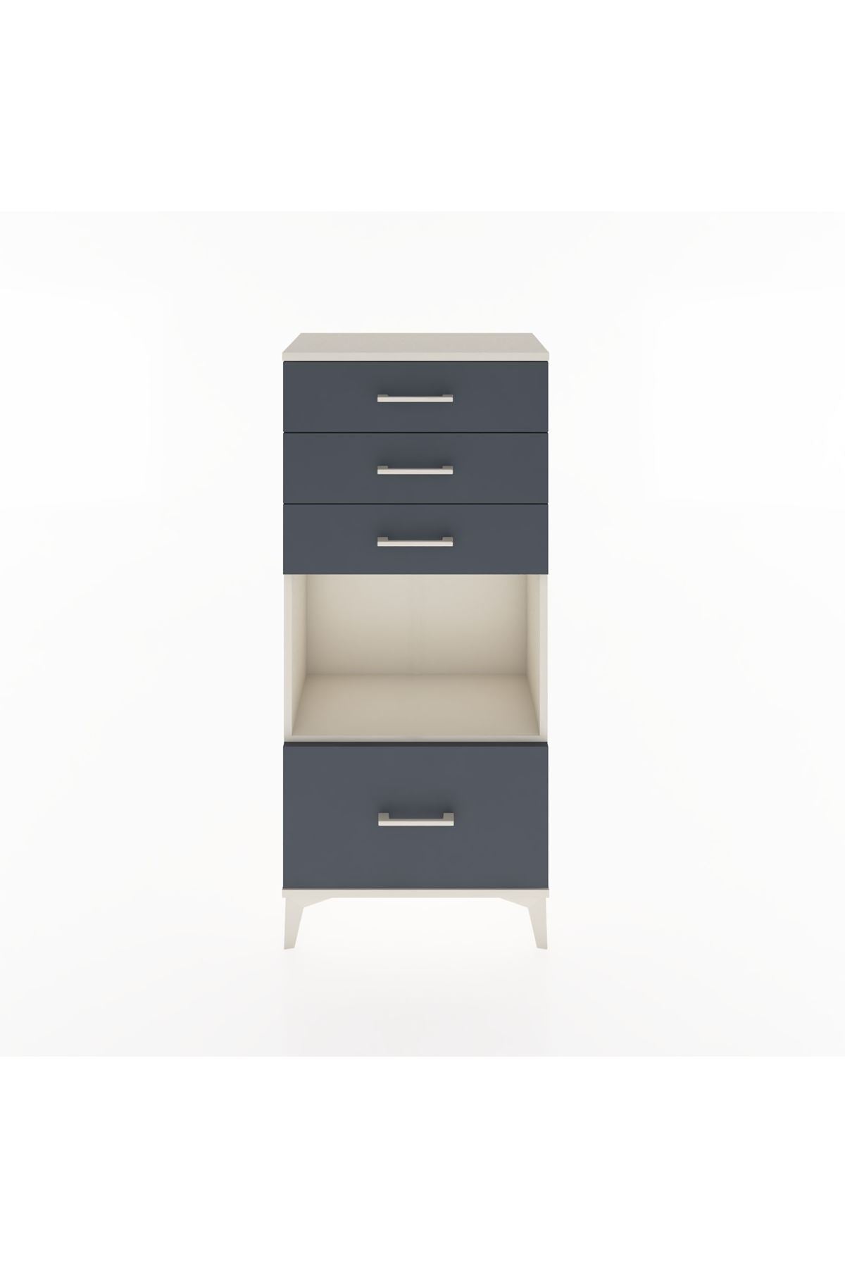 Hyperion Dolap Tek Raflı 4 Çekmeceli 60x44x134 - S50M009V2B