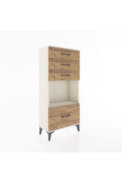 Hyperion Dolap Tek Raflı 4 Çekmeceli 60x44x134 - S50M009V3B