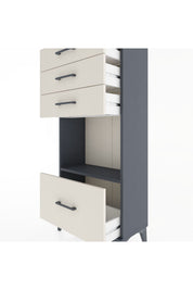 Hyperion Dolap Tek Raflı 4 Çekmeceli 60x44x134 - S50M009V4B