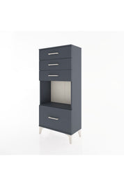 Hyperion Dolap Tek Raflı 4 Çekmeceli 60x44x134 - S50M009V5B