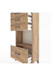 Hyperion Dolap Tek Raflı 4 Çekmeceli 60x44x134 - S50M009V9B