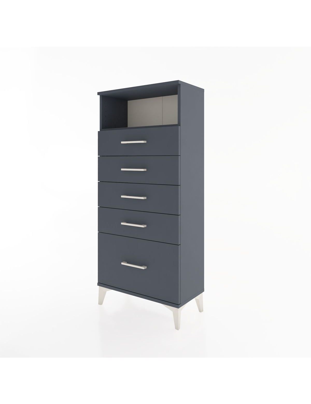 Hyperion Dolap Tek Raflı 5 Çekmeceli 60x44x134 - S50M010V5B