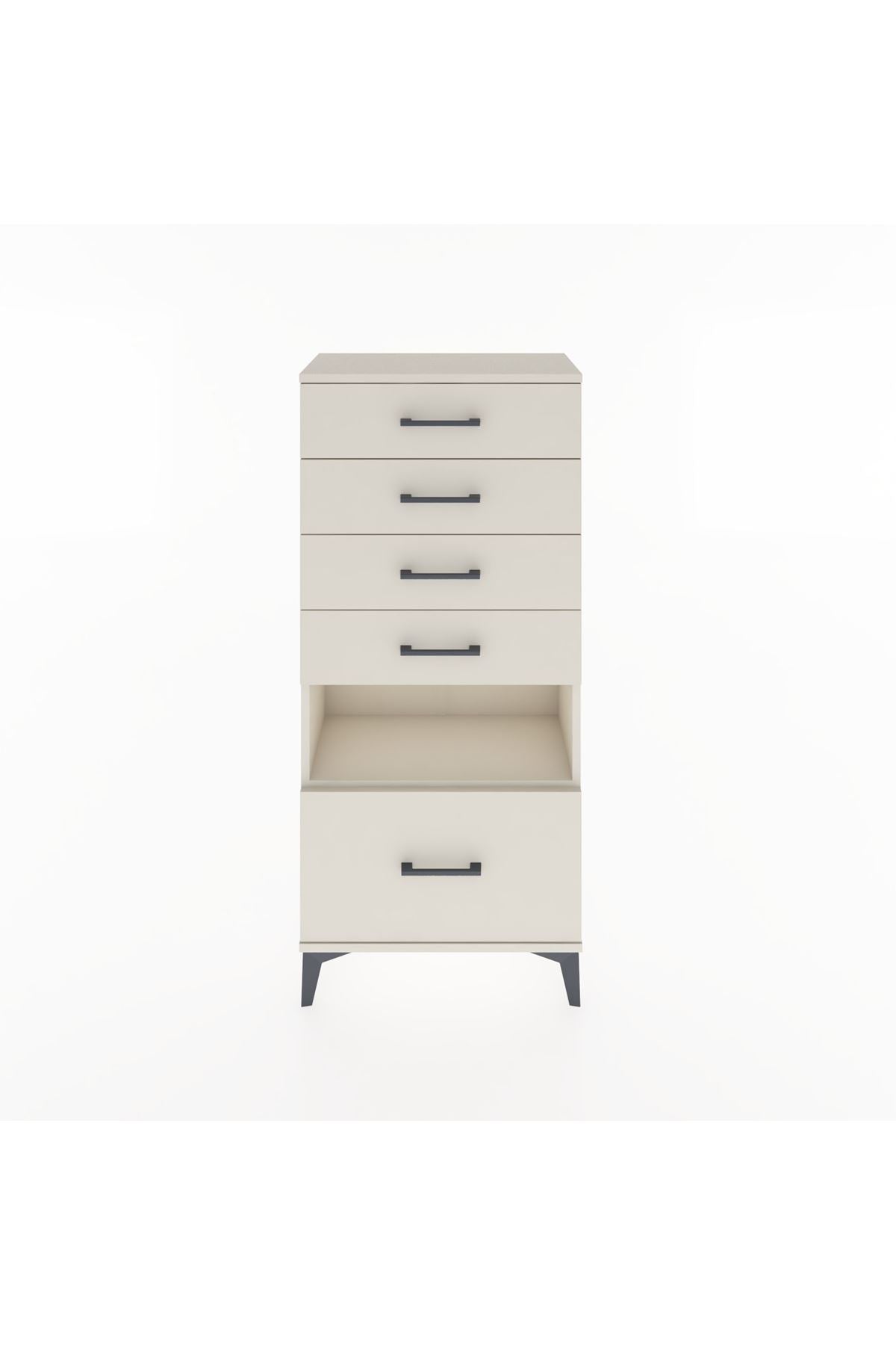Hyperion Dolap Tek Raflı 5 Çekmeceli 60x44x134 - S50M011V1B