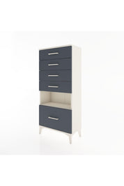 Hyperion Dolap Tek Raflı 5 Çekmeceli 60x44x134 - S50M011V2B
