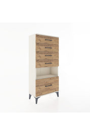 Hyperion Dolap Tek Raflı 5 Çekmeceli 60x44x134 - S50M011V3B