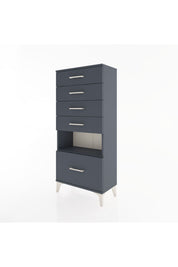 Hyperion Dolap Tek Raflı 5 Çekmeceli 60x44x134 - S50M011V5B