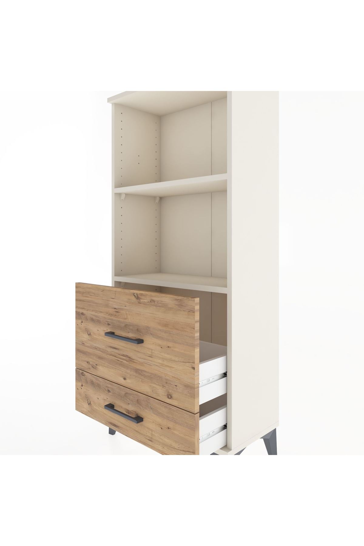 Hyperion Dolap 2 Raflı 2 Çekmeceli 60x44x134 - S50M012V3B