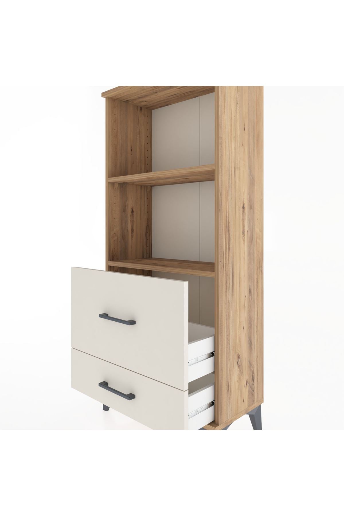 Hyperion Dolap 2 Raflı 2 Çekmeceli 60x44x134 - S50M012V7B