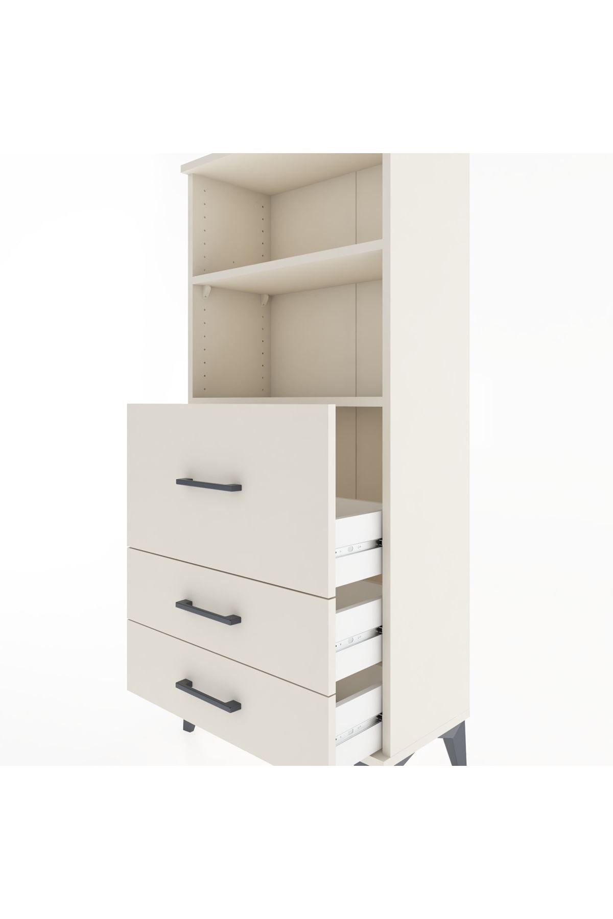 Hyperion Dolap 2 Raflı 3 Çekmeceli 60x44x134 - S50M013V1B