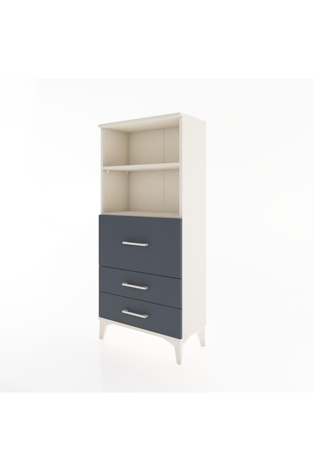 Hyperion Dolap 2 Raflı 3 Çekmeceli 60x44x134 - S50M013V2B