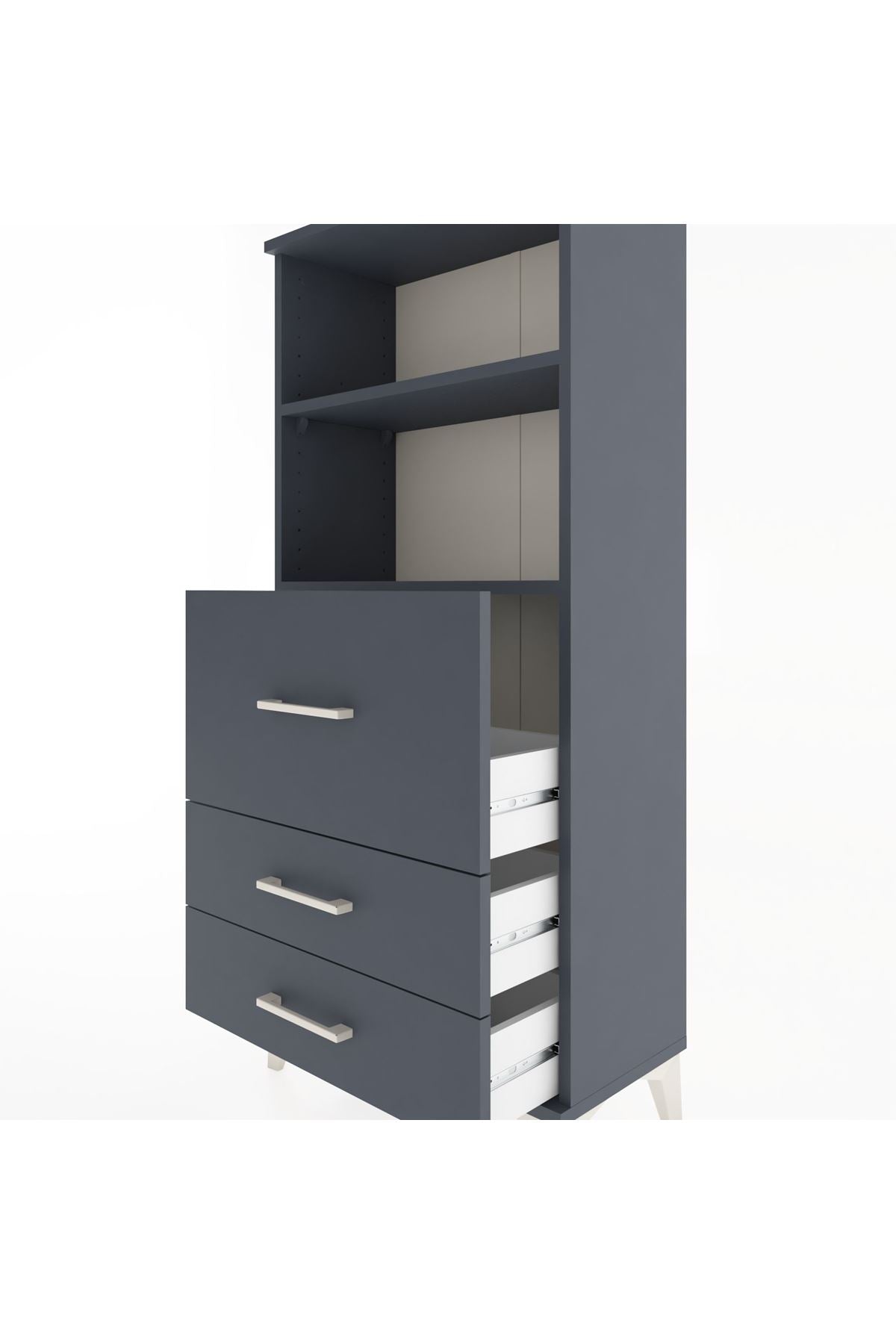 Hyperion Dolap 2 Raflı 3 Çekmeceli 60x44x134 - S50M013V5B
