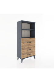 Hyperion Dolap 2 Raflı 3 Çekmeceli 60x44x134 - S50M013V6B
