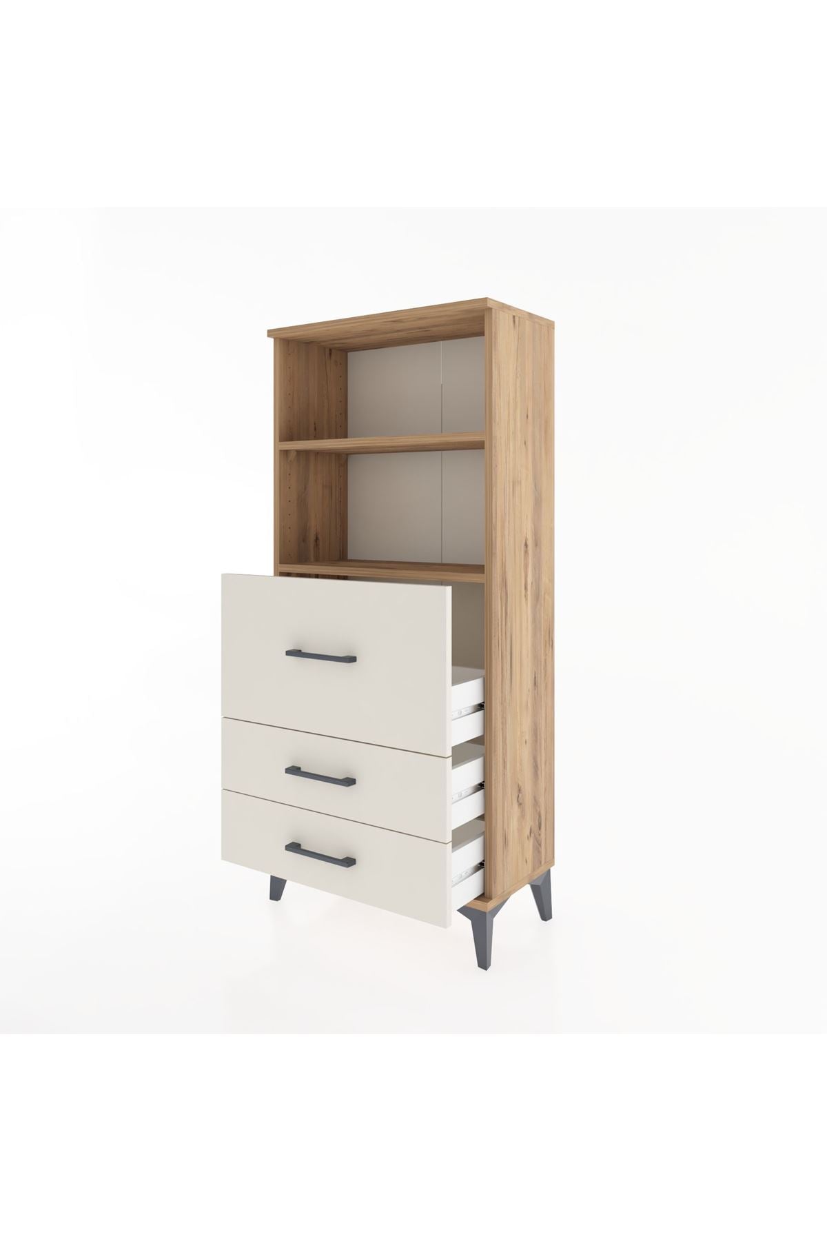 Hyperion Dolap 2 Raflı 3 Çekmeceli 60x44x134 - S50M013V7B