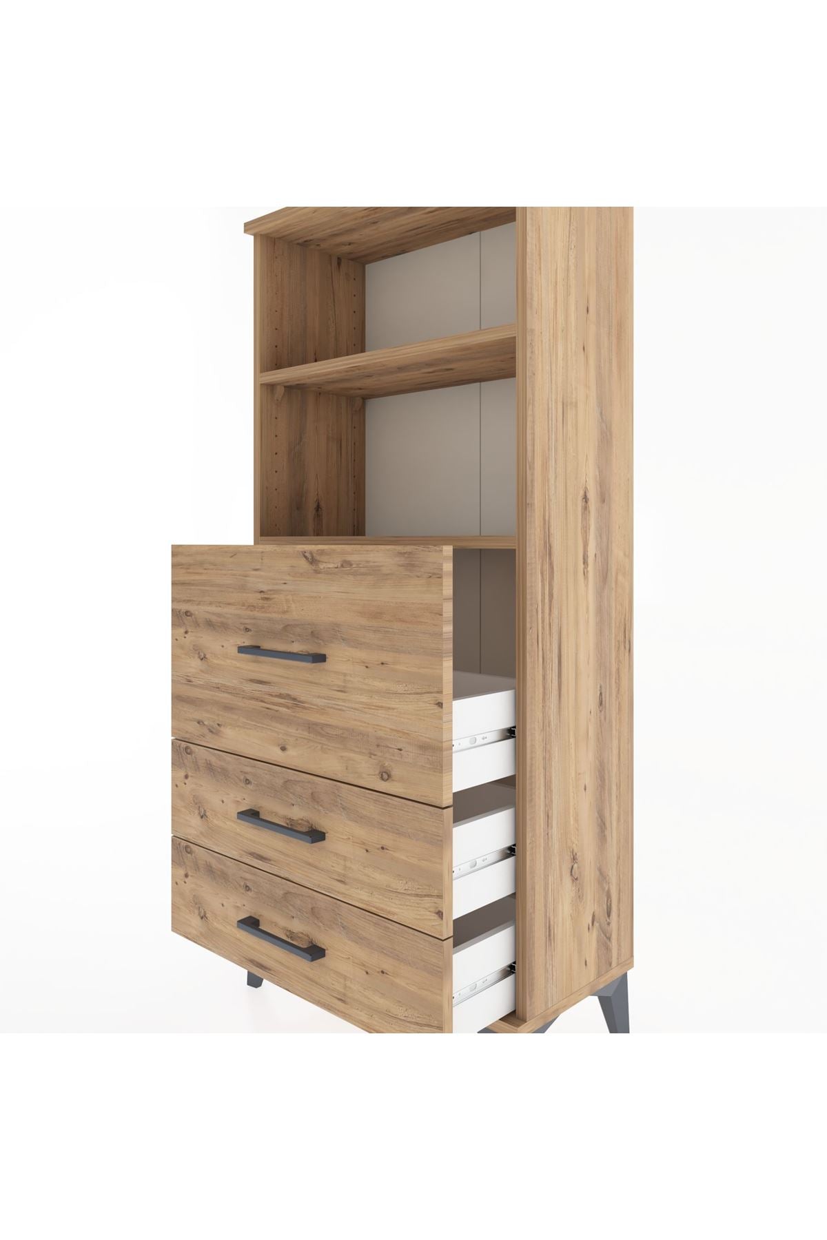 Hyperion Dolap 2 Raflı 3 Çekmeceli 60x44x134 - S50M013V9B