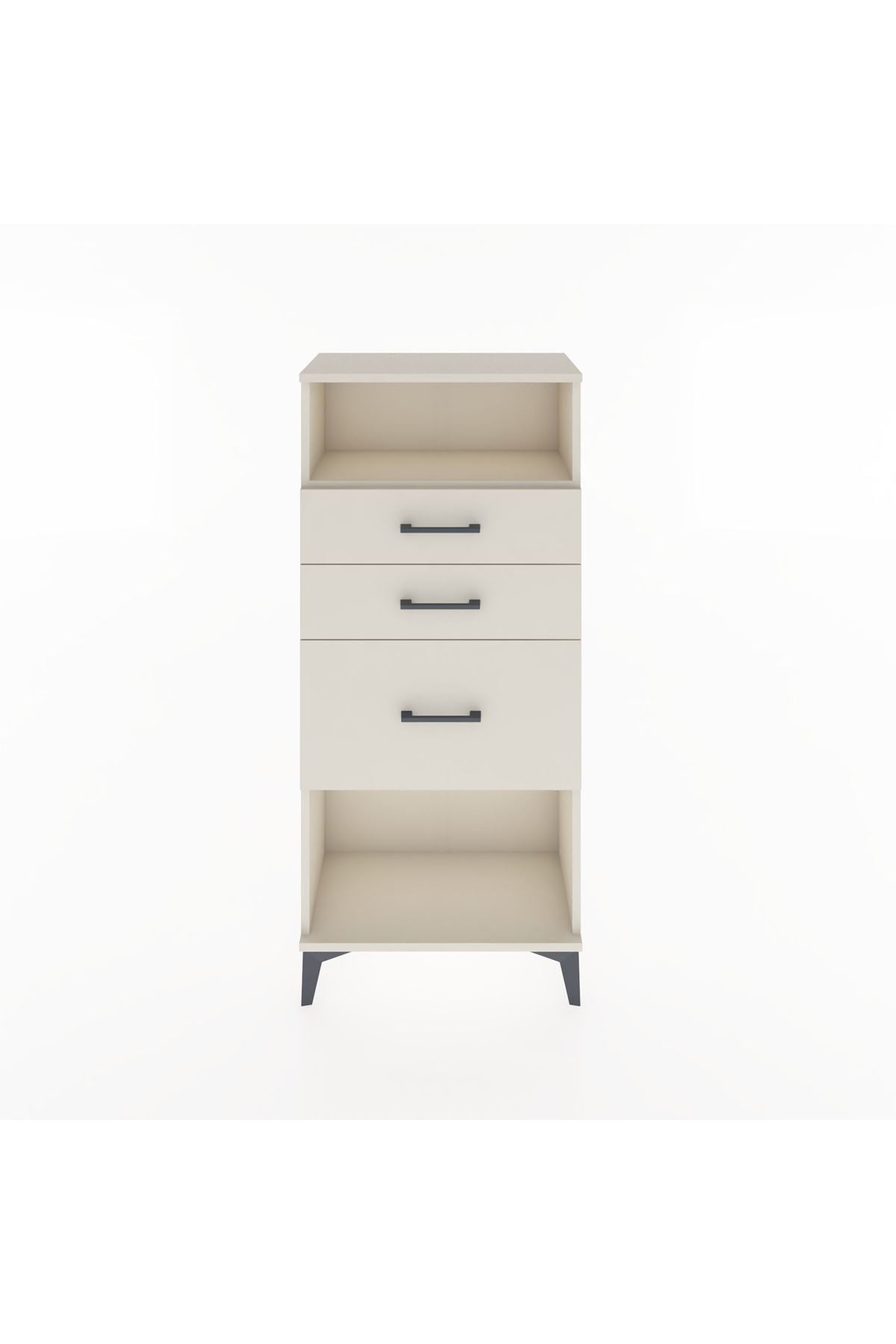 Hyperion Dolap Tek Raflı 3 Çekmeceli 60x44x134 - S50M014V1B