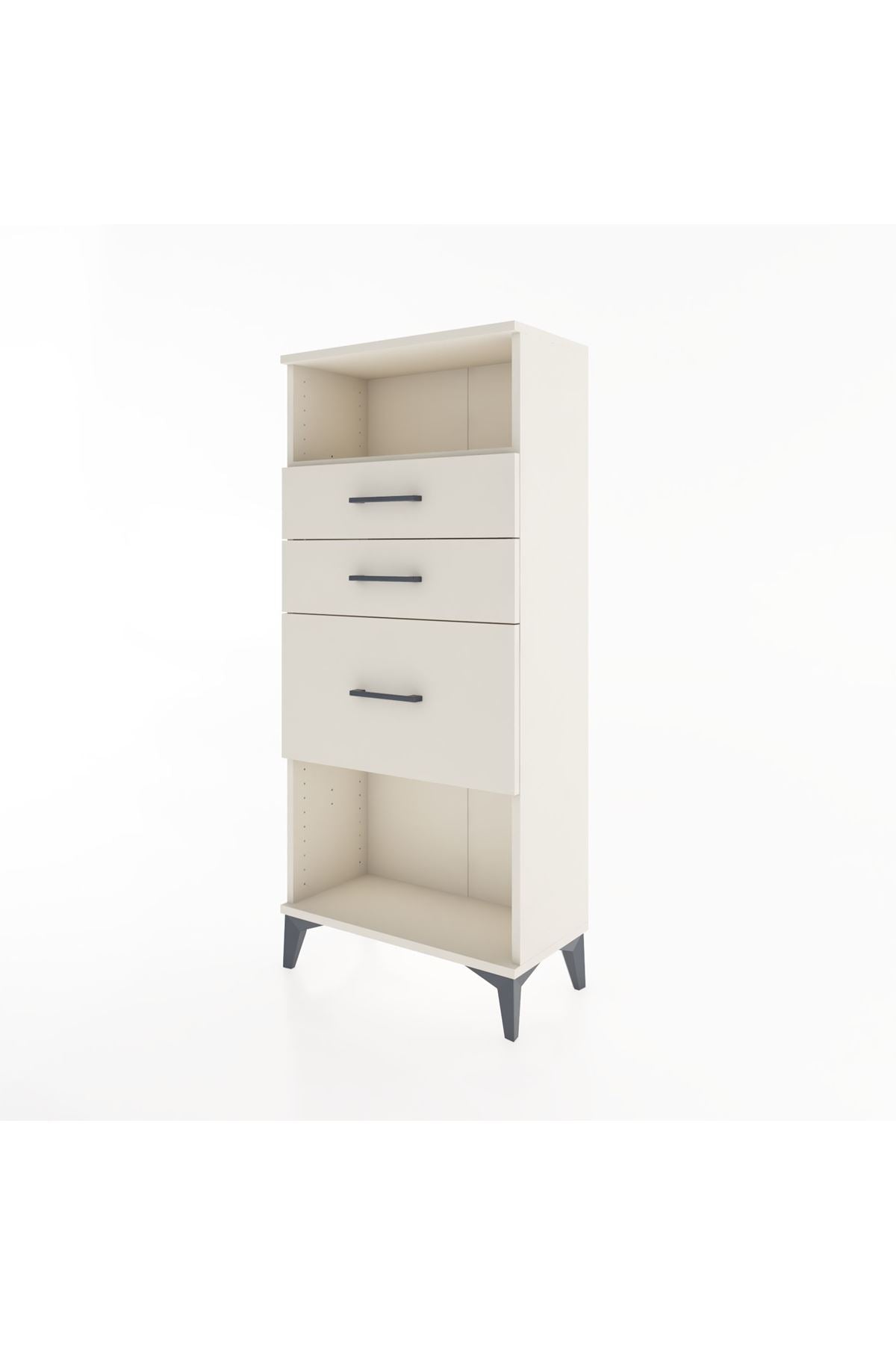 Hyperion Dolap Tek Raflı 3 Çekmeceli 60x44x134 - S50M014V1B