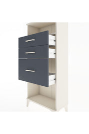 Hyperion Dolap Tek Raflı 3 Çekmeceli 60x44x134 - S50M014V2B