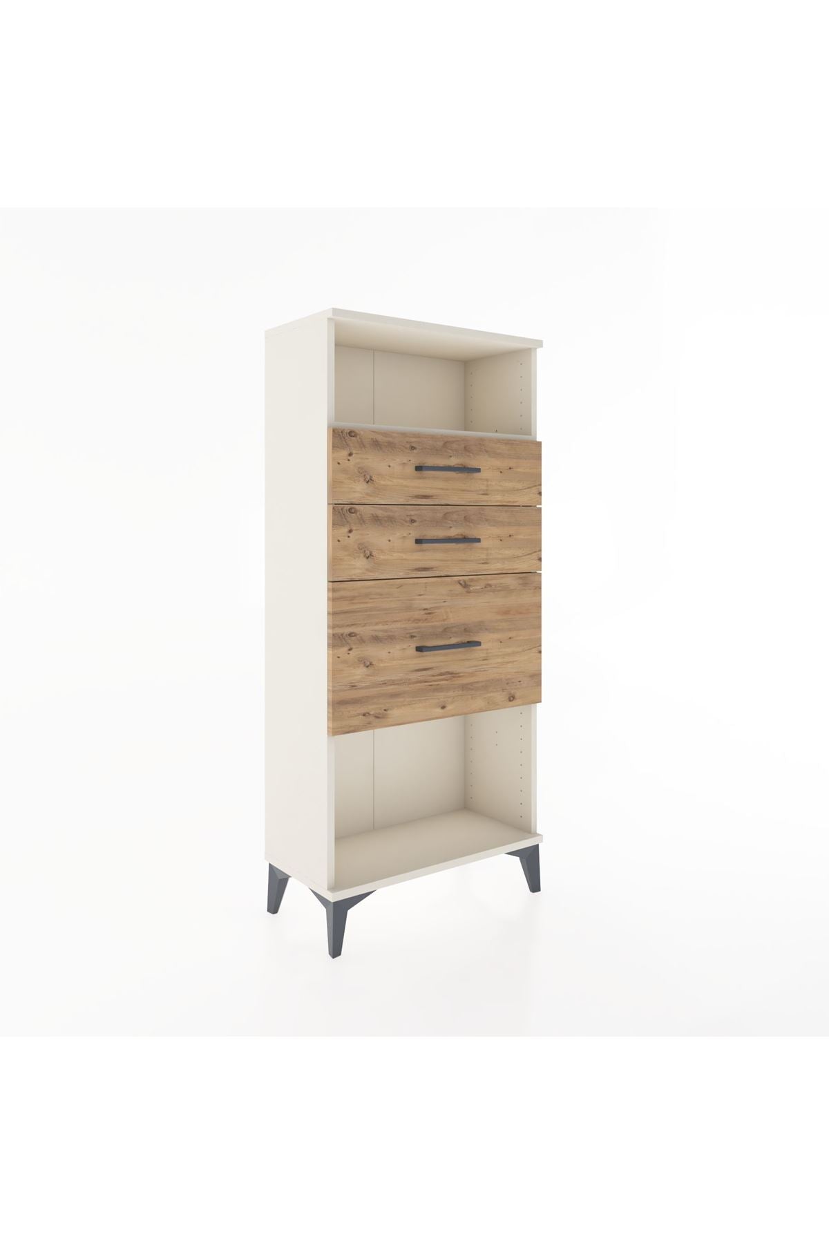 Hyperion Dolap Tek Raflı 3 Çekmeceli 60x44x134 - S50M014V3B