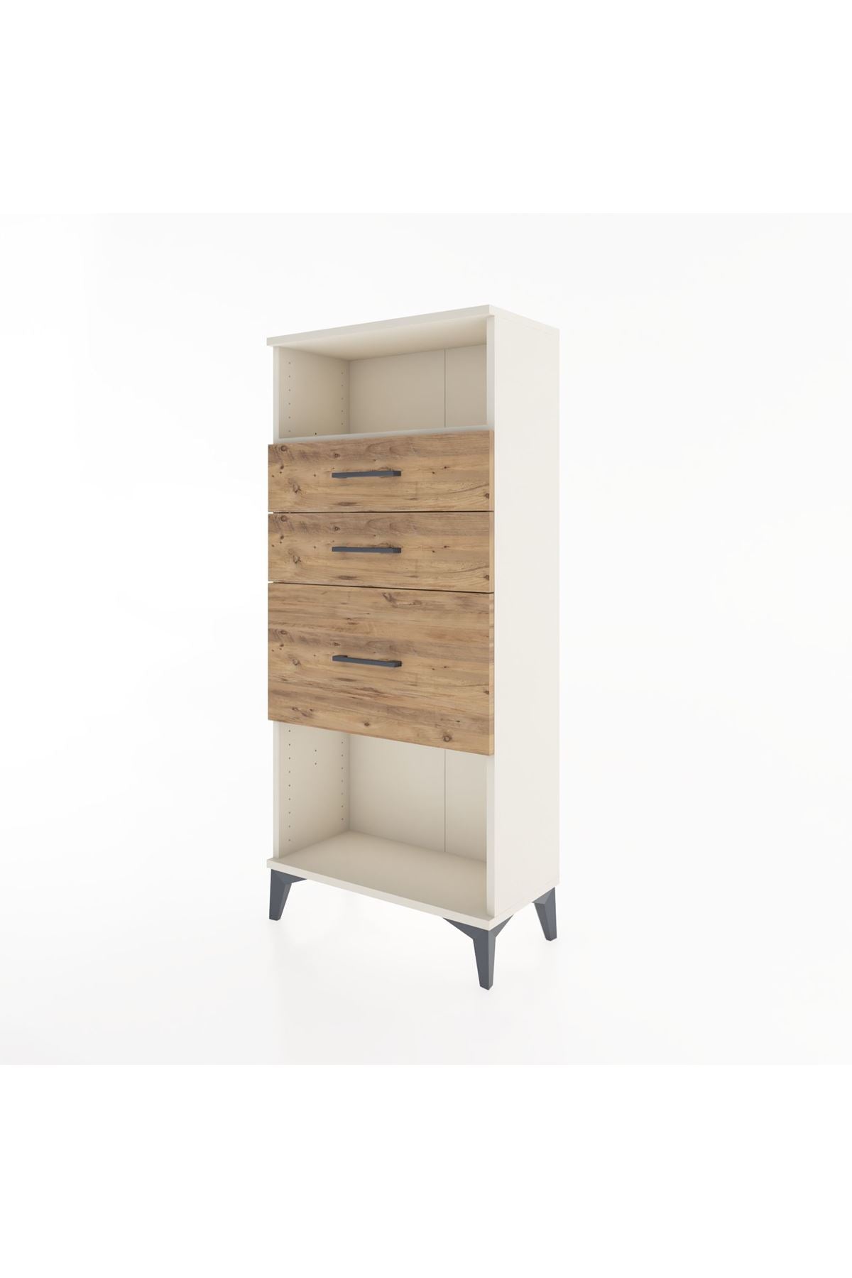 Hyperion Dolap Tek Raflı 3 Çekmeceli 60x44x134 - S50M014V3B