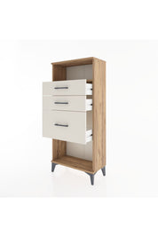 Hyperion Dolap Tek Raflı 3 Çekmeceli 60x44x134 - S50M014V7B