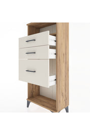 Hyperion Dolap Tek Raflı 3 Çekmeceli 60x44x134 - S50M014V7B