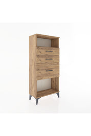 Hyperion Dolap Tek Raflı 3 Çekmeceli 60x44x134 - S50M014V9B