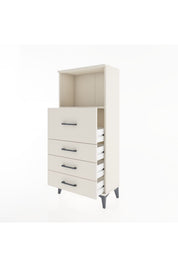 Hyperion Dolap Tek Raflı 4 Çekmeceli 60x44x134 - S50M015V1B