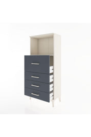 Hyperion Dolap Tek Raflı 4 Çekmeceli 60x44x134 - S50M015V2B