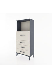 Hyperion Dolap Tek Raflı 4 Çekmeceli 60x44x134 - S50M015V4B