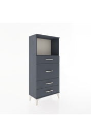 Hyperion Dolap Tek Raflı 4 Çekmeceli 60x44x134 - S50M016V5B