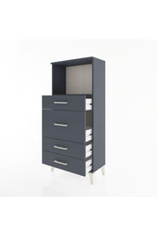 Hyperion Dolap Tek Raflı 4 Çekmeceli 60x44x134 - S50M016V5B