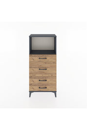 Hyperion Dolap Tek Raflı 4 Çekmeceli 60x44x134 - S50M016V6B