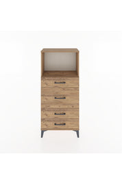 Hyperion Dolap Tek Raflı 4 Çekmeceli 60x44x134 - S50M016V9B