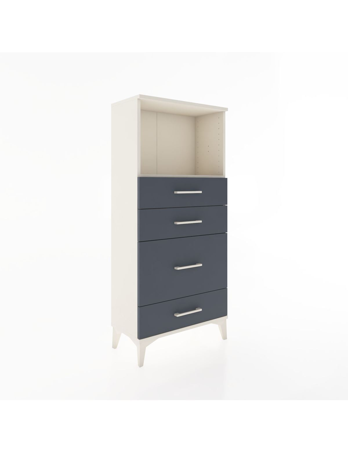 Hyperion Dolap Tek Raflı 4 Çekmeceli 60x44x134 - S50M017V2B