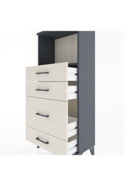 Hyperion Dolap Tek Raflı 4 Çekmeceli 60x44x134 - S50M017V4B