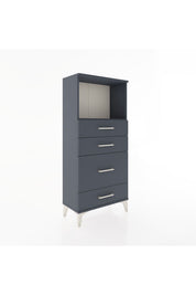 Hyperion Dolap Tek Raflı 4 Çekmeceli 60x44x134 - S50M017V5B