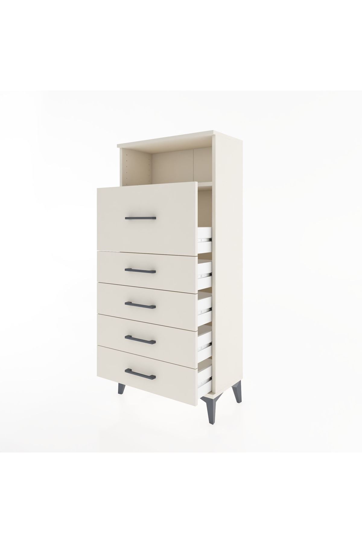 Hyperion Dolap Tek Raflı 5 Çekmeceli 60x44x134 - S50M019V1B