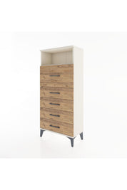 Hyperion Dolap Tek Raflı 5 Çekmeceli 60x44x134 - S50M019V3B