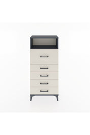 Hyperion Dolap Tek Raflı 5 Çekmeceli 60x44x134 - S50M019V4B